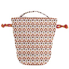 Geometric Tribal Pattern Design Drawstring Bucket Bag by Maspions