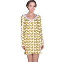 Little Bird Motif Pattern Wb Long Sleeve Nightdress View1