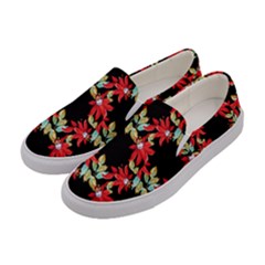 Floral Geometry Women s Canvas Slip Ons by Sparkle