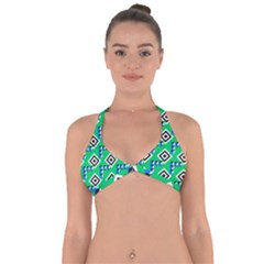 Beauitiful Geometry Halter Neck Bikini Top by Sparkle