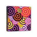 Abstract Circles Background Retro Mini Canvas 4  x 4  (Stretched) View1