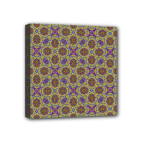 Art Illustrations Background Pattern Mandala Seamless Mini Canvas 4  X 4  (stretched) by Maspions