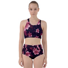 Flower Sakura Bloom Racer Back Bikini Set by Maspions
