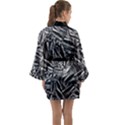 Monochrome Mirage Long Sleeve Satin Kimono View2