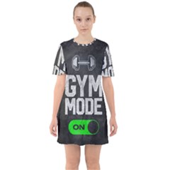 Gym Mode Sixties Short Sleeve Mini Dress by Store67