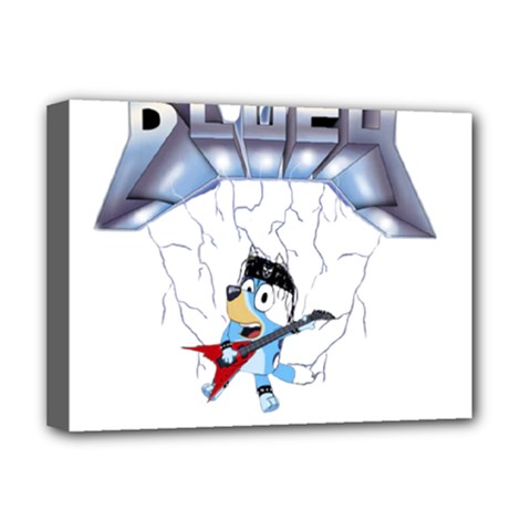 Bluey, Bluey Dad, Bluey Kids, Deluxe Canvas 16  X 12  (stretched)  by avitendut