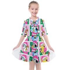 Bluey Christmas Kids  All Frills Chiffon Dress by avitendut