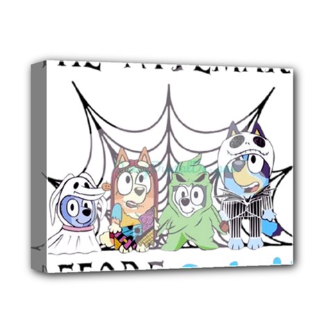 Bluey Halloween Deluxe Canvas 14  X 11  (stretched) by avitendut