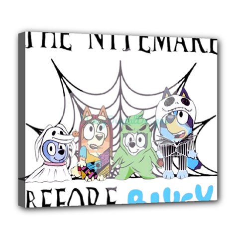 Bluey Halloween Deluxe Canvas 24  X 20  (stretched) by avitendut