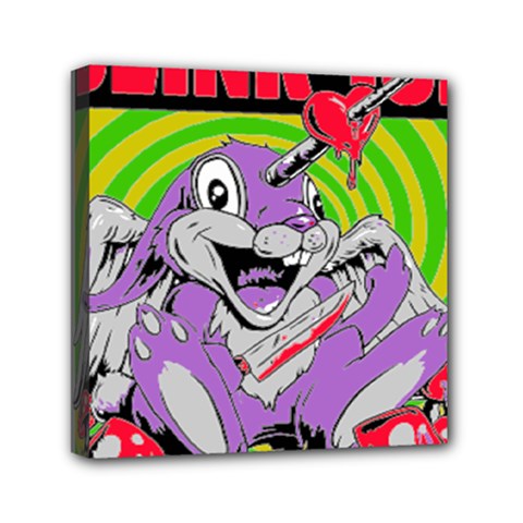 Blink 182 Mini Canvas 6  X 6  (stretched) by avitendut