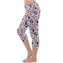 Multi Colour Pattern Capri Yoga Leggings View2