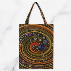 Swirl Vortex Emoji Cyclone Motion Art Classic Tote Bag by Paksenen