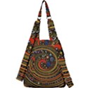 Swirl Vortex Emoji Cyclone Motion Art Center Zip Backpack View2