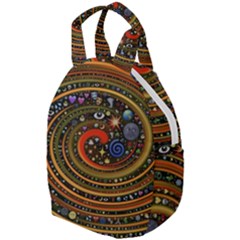 Swirl Vortex Emoji Cyclone Motion Art Travel Backpack by Paksenen