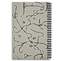 Sketchy abstract artistic print design 5.5  x 8.5  Notebook View2