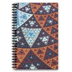 Fractal Triangle Geometric Abstract Pattern 5 5  X 8 5  Notebook by Cemarart