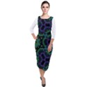 PAYPERCAPRURE DRESS COLLECTION  Quarter Sleeve Midi Velour Bodycon Dress View1