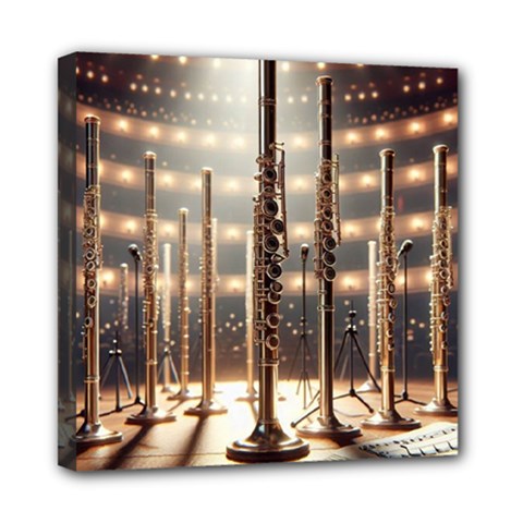 Standing Flutes Mini Canvas 8  X 8  (stretched) by RiverRootsReggae