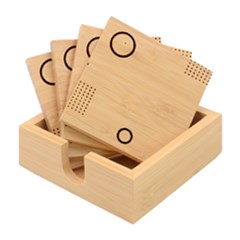 Colorful Labstract Wallpaper Theme Bamboo Coaster Set by Apen