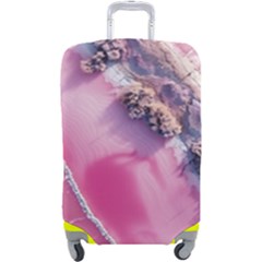 Texture Pink Pattern Paper Grunge Luggage Cover (large) by Ndabl3x