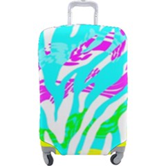 Animal Print Bright Abstract Luggage Cover (large) by Ndabl3x