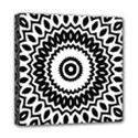Circular Concentric Radial Symmetry Abstract Mini Canvas 8  x 8  (Stretched) View1