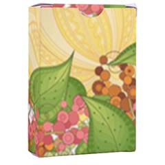 Pattern Texture Leaves Playing Cards Single Design (rectangle) With Custom Box by Proyonanggan
