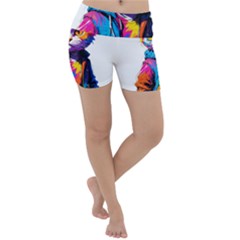 Wild Cat Lightweight Velour Yoga Shorts by Sosodesigns19