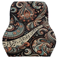 Paisley Print Musical Notes7 Car Seat Back Cushion  by RiverRootz