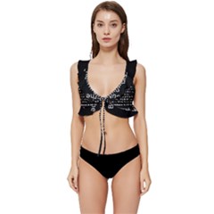 Galatians 5 Low Cut Ruffle Edge Bikini Top by RiverRootz