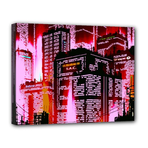 Cybercity Canvas 14  X 11  (stretched) by Sparkle