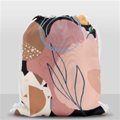 Abstract Boho Bohemian Style Retro Vintage Drawstring Bag (small) by Proyonanggan