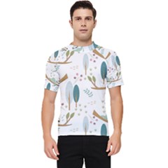 Pattern Sloth Woodland Men s Short Sleeve Rash Guard by Hannah976