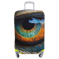 Eye Bird Feathers Vibrant Luggage Cover (medium) by Hannah976