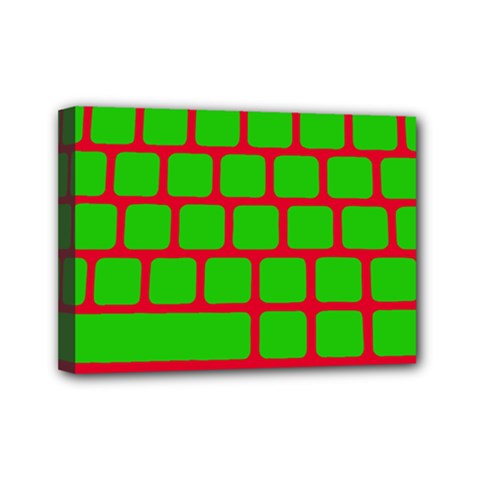 Keyboard Keys Computer Input Pc Mini Canvas 7  X 5  (stretched) by Ravend