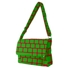Keyboard Keys Computer Input Pc Full Print Messenger Bag (m) by Ravend