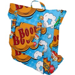 Comical Words Animals Comic Omics Crazy Graffiti Buckle Up Backpack by Bedest