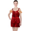 Lachs Kl Rotweissschwarz Kl Ruffle Cut Out Chiffon Playsuit View1