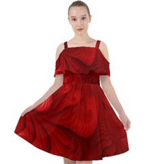 Lachs Kl Rotweissschwarz Kl Cut Out Shoulders Chiffon Dress by 2607694c
