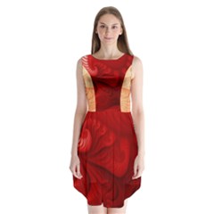 Lachs Kl Rotweissschwarz Kl Sleeveless Chiffon Dress   by 2607694c