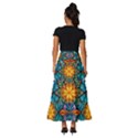 Schwarz bunt Tiered Ruffle Maxi Skirt View4
