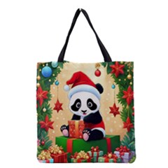 Schwarz Pandaweihnachten300dpi Grocery Tote Bag by 2607694b