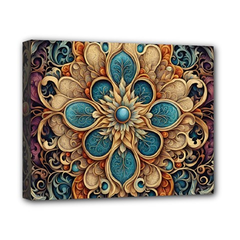 Dunkelbraun Pattern 1 Canvas 10  X 8  (stretched) by 2607694c