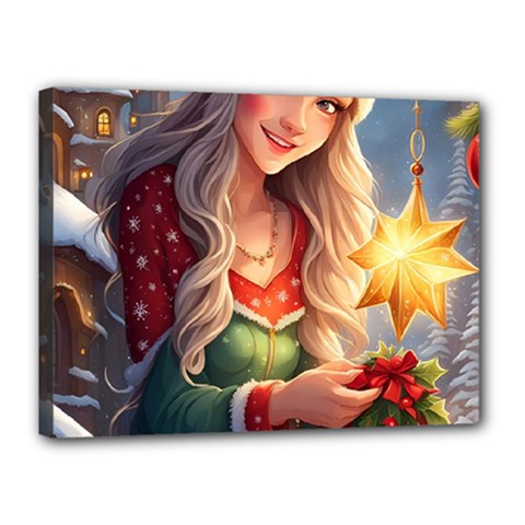 Christmas Greetings Canvas 16  X 12  (stretched) by 2607694c