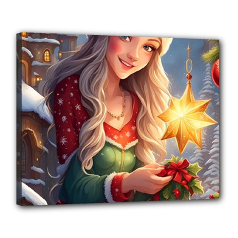 Christmas Greetings Canvas 20  X 16  (stretched) by 2607694c