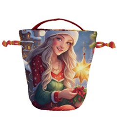 Christmas Greetings Drawstring Bucket Bag by 2607694c