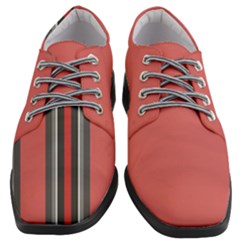 Rosa Grau Streifen Women Heeled Oxford Shoes by 2607694c