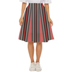 Rosa Grau Streifen Classic Short Skirt by 2607694c