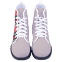 Rosa Grau Streifen Kid s High-Top Canvas Sneakers View1