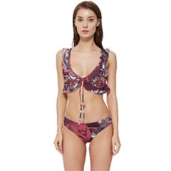 Adventure Time Cartoon Low Cut Ruffle Edge Bikini Set by Bedest
